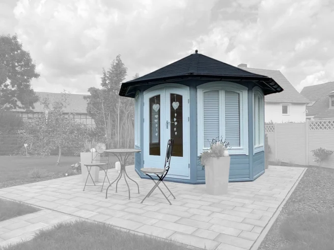 Pavillon de jardin en bois Lyon - 28 mm - vue 1