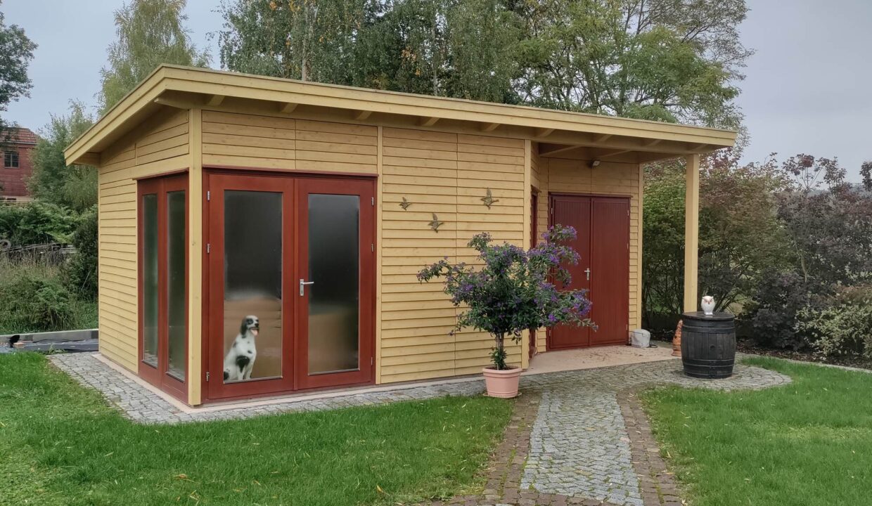Abri de jardin bois 20 m² Easy 4050 P + 200 AN - vue 3