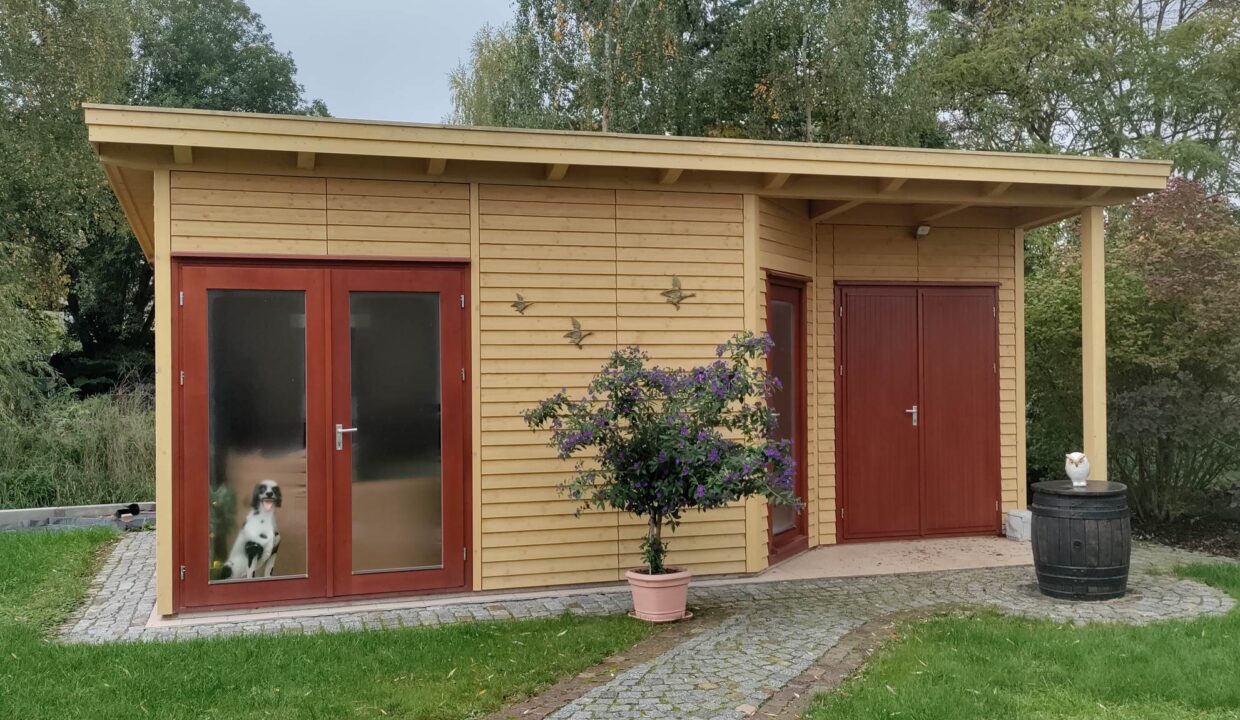 Abri de jardin bois 20 m² Easy 4050 P + 200 AN - vue 2
