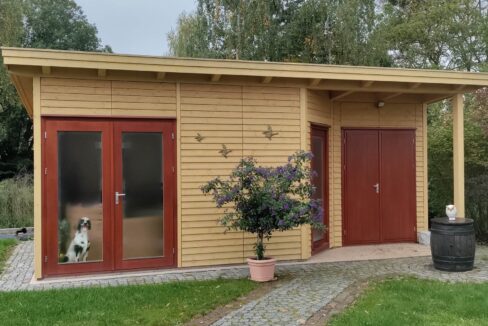 Abri de jardin bois 20 m² Easy 4050 P + 200 AN - vue 2