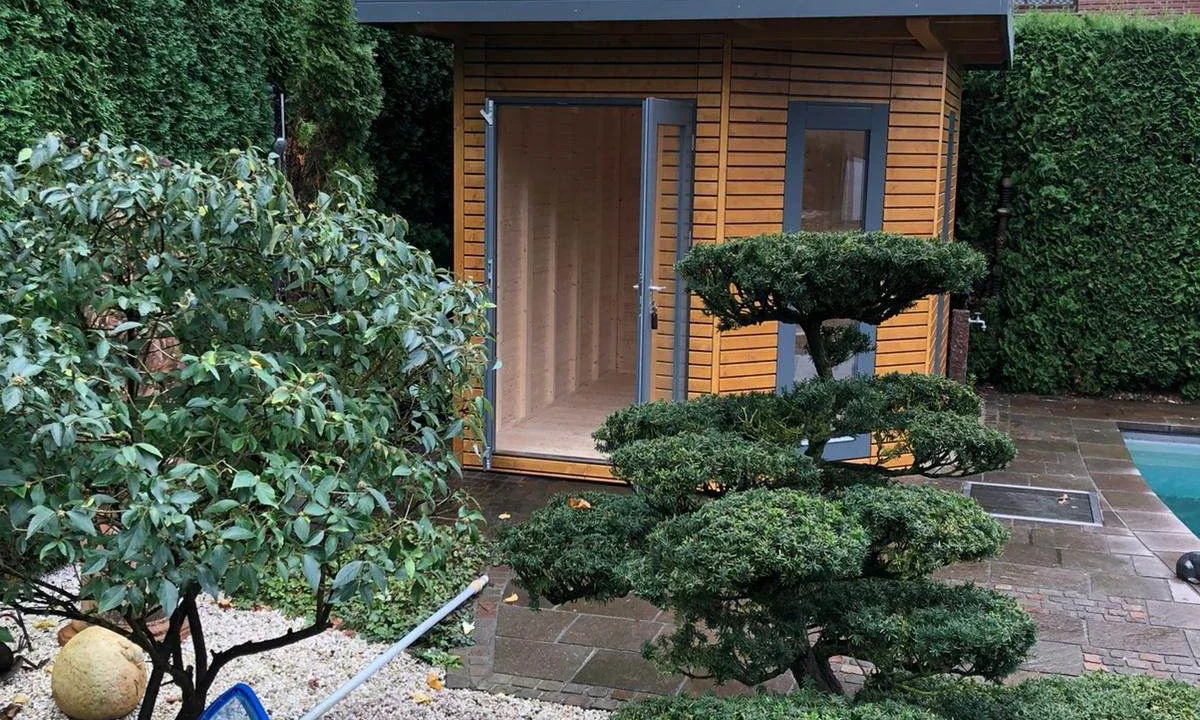 Abri de jardin bois 7,5 m² MH 2530 F 5-CORNER + 50 VD - vue 1