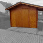 Garage en bois WEIDA - 5,46 m², 28 mm - vue 1