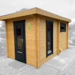 Sauna extérieur H70-2240F-2ET-EF-FF - 8,8 m², 70 mm - vue 1