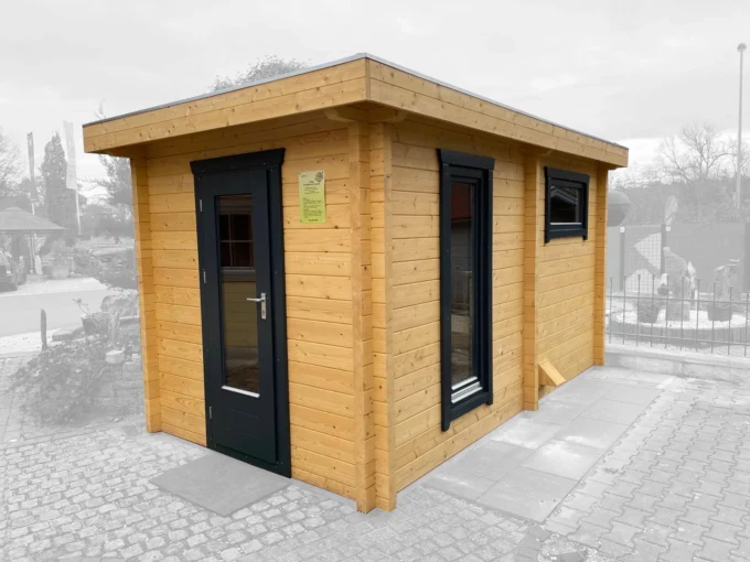 Sauna extérieur H70-2240F-2ET-EF-FF - 8,8 m², 70 mm - vue 1