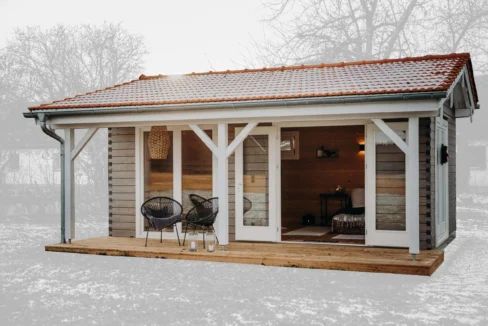 Sauna extérieur en bois 23,34 m² Hanni - vue 1