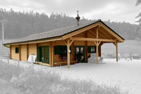 Chalet en bois 112 m² Black Forest - vue 1