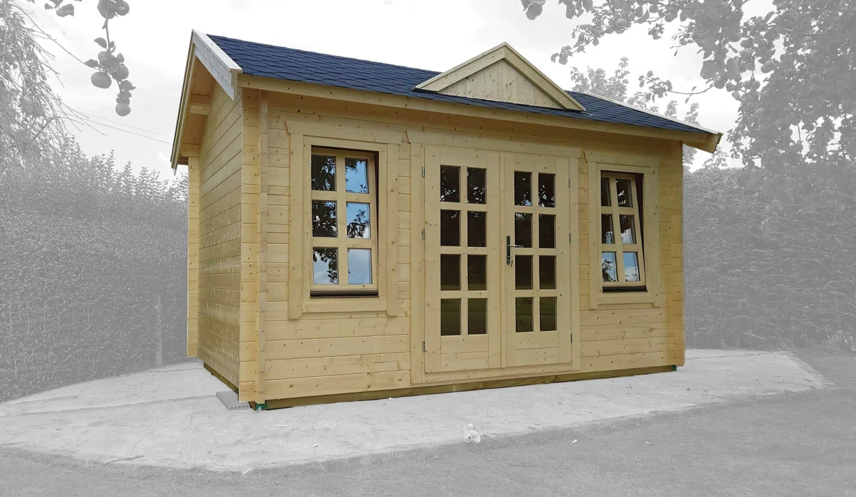 Abri de jardin bois 12 m² Cheshire - vue 3