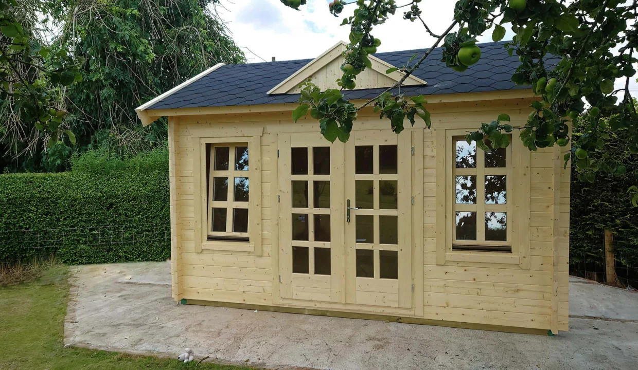 Abri de jardin bois 12 m² Cheshire - vue 1