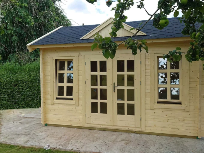 Abri de jardin bois 12 m² Cheshire - vue 1