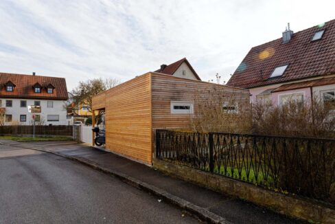 Carport en bois 26,77 m² Cara 5052 avec annexe 312 - vue 3