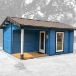 Sauna extérieur en bois 20 m² Steenfelde - vue 1