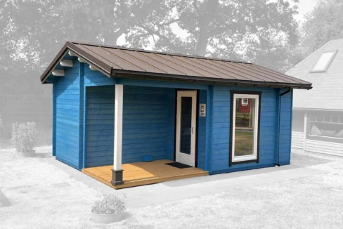 Sauna extérieur en bois 20 m² Steenfelde - vue 1