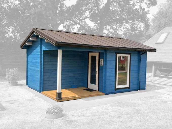 Sauna extérieur en bois 20 m² Steenfelde - vue 1