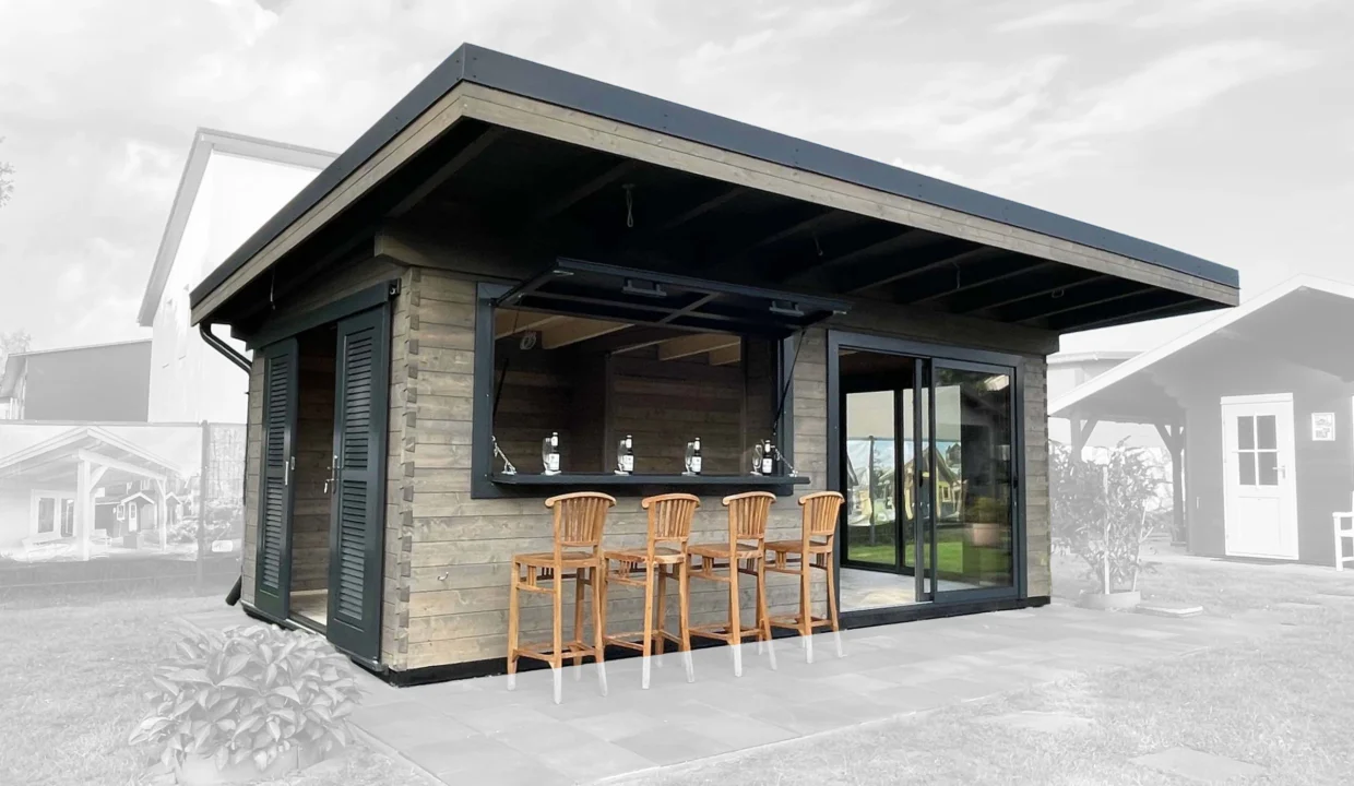 Abri barbecue en bois 21,08 m² BBQ House - vue 1