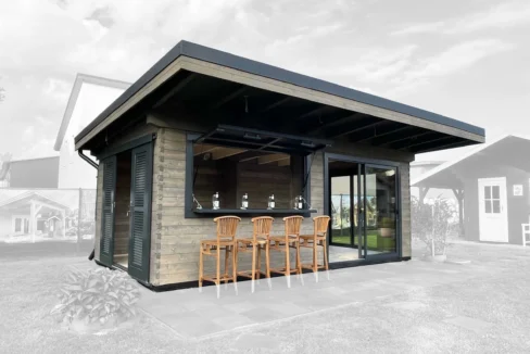 Abri barbecue en bois 21,08 m² BBQ House - vue 1