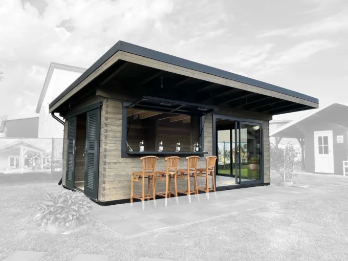 Abri barbecue en bois 21,08 m² BBQ House - vue 1