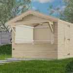 Abri de jardin en bois 123 KIOSK S - 7,5 m², 19 mm - vue 1