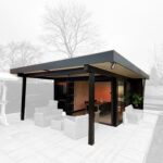 Construction de jardin en bois  m² Bbqhouse Ii - vue 1
