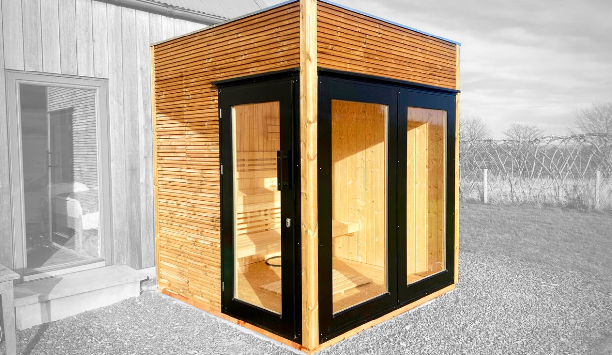 Sauna extérieur en bois 5,29 m² Haga - vue 1