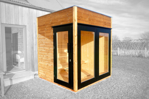 Sauna extérieur en bois 5,29 m² Haga - vue 1
