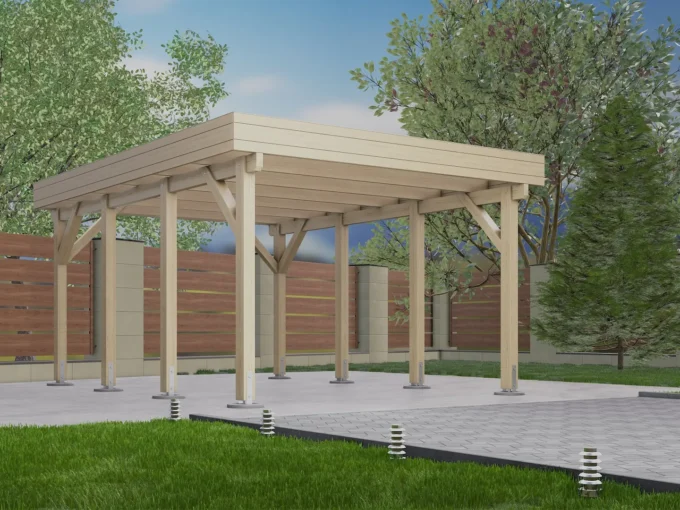 Carport CPF-3854 - 16,93 m² - vue 1