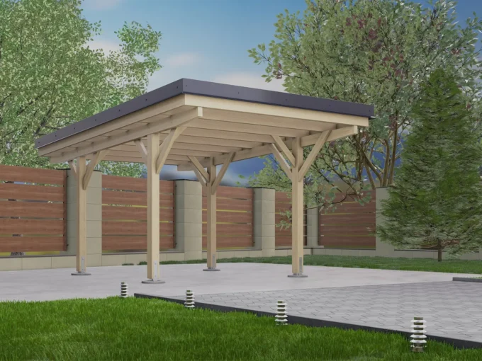 Carport CPP-5332 - 17,06 m² - vue 1
