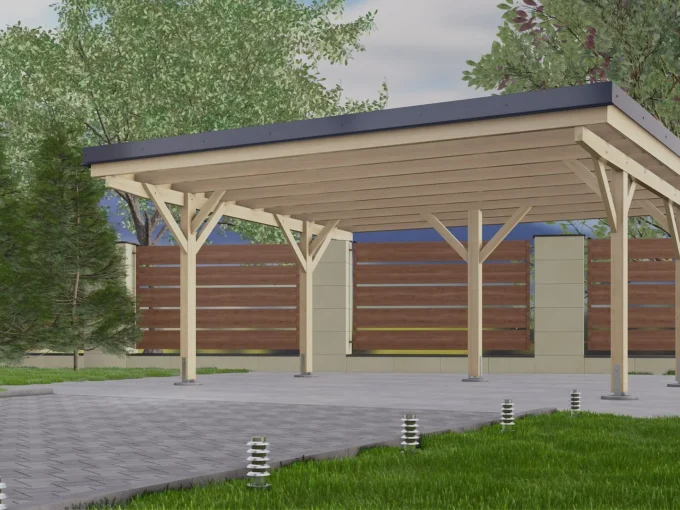 Carport CPP-5356 - 30,11 m² - vue 1