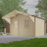 Abri de jardin en bois H45-3030-ET-EF - 9 m², 45 mm - vue 1