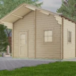 Abri de jardin en bois H45PLUS 3842-2ET-EF - 15,96 m², 45 mm - vue 1
