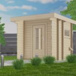 Sauna extérieur H70-2227F+40VT-2ET-FF - 70 mm - vue 1