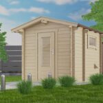 Sauna extérieur H70-2231-2ET-FF - 6,82 m², 70 mm - vue 1
