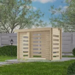 Abri de jardin en bois HL28A-21 - 2,52 m², 28 mm - vue 1