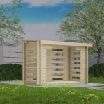 Abri de jardin en bois HL28A-24 - 2,88 m², 28 mm - vue 1