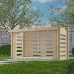 Abri de jardin en bois HL28A-30 - 3,6 m², 28 mm - vue 1