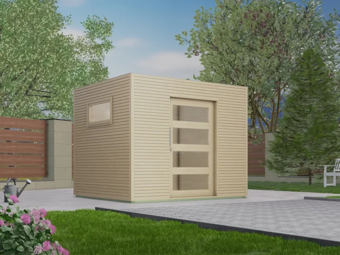 Abri de jardin en bois MHH-3025-CUBO - 7,5 m², 15 mm - vue 1