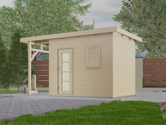 Abri de jardin en bois MHH-3025-P - 7,5 m², 15 mm - vue 1