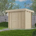 Abri de jardin en bois TS-H28-2119F - 3,99 m², 28 mm - vue 1