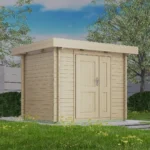Abri de jardin en bois TS-H28-2419F - 4,56 m², 28 mm - vue 1