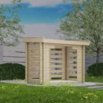 Abri de jardin en bois TS-HL28-1221P - 2,52 m², 28 mm - vue 1