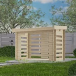 Abri de jardin en bois TS-HL28-1224P - 2,88 m², 28 mm - vue 1