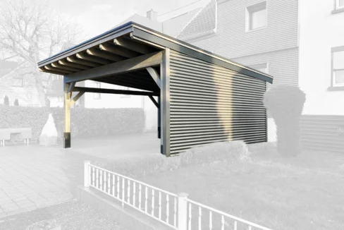 Carport KARST 4860 - 28,92 m² - vue 3