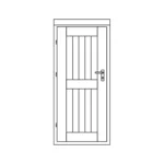 Accessoire pour chalet bois T28-ET-GG - vue 1