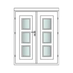 Accessoire pour chalet bois T28-DT-GA3 - vue 1