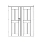 Accessoire pour chalet bois T28-DT-GG - vue 1