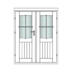 Accessoire pour chalet bois TS28-DT-GH - vue 1