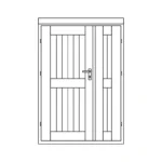 Accessoire pour chalet bois TS28-DT-A - vue 1