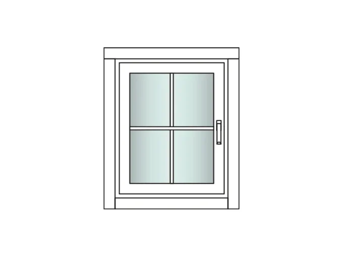 Fenêtre pour chalet bois - F28-EF - vue 1