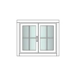 Fenêtre pour chalet bois - F28-DF - vue 1
