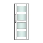 Porte ou menuiserie pour chalet bois - MH-ST-S - vue 1