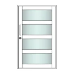Porte ou menuiserie pour chalet bois - MH-ST-B - vue 1